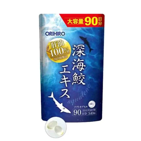 Сквален из масла печени глубоководной акулы Orihiro Squalene 540 капсул
